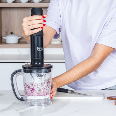 Blender dore Black+Decker BXHBA1501E, 1500W, inox, i bardhë