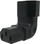 Adapter rryme DINIC C13 në C14, kënd 90° lart horizontal, i zi