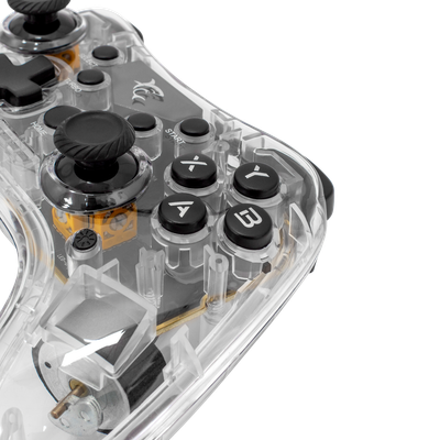 Kontroller Gaming White Shark Legion RGB për PC, PS4, PS3, Switch,GPW-8039, transparente