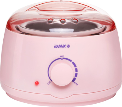 Електричен грејач за восок Iwax 100, за депилација, розов