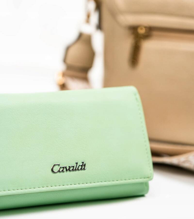Паричник за жени Cavaldi GD29 DNM, синтетичка кожа, среден, лимон зелена