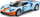 Maketa veture Bburago Ford GT Heritage Collection 2019, shkalla 1:32, die-cast metal, blu portokalli
