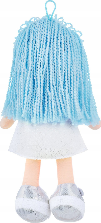 Kukull pelushi Smily Play Rag Doll Julka, motiv unikorni, flokë blu