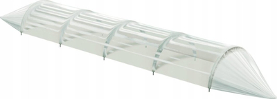Serë tunel GREENHOUSE, folje PVC, 240x57x30cm, e bardhë