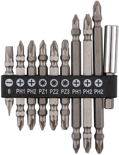 Set bitash dyanëshe Graphite, SL6, PH1/2, PZ1/2/3, me mbajtëse magnetike, 10 copë