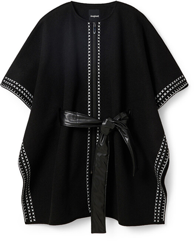 Pelerinë për femra Desigual mDE3706, e zezë