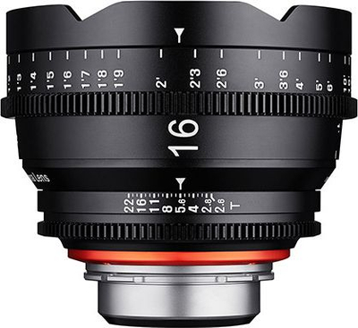 Objektiv kinemaje XEEN Cinema 16mm T2.6, Canon EF, Full Frame, i zi