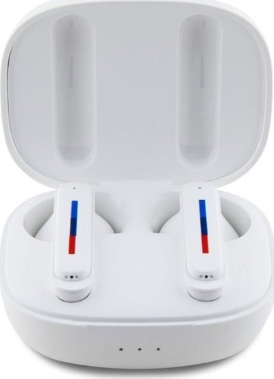 Kufje pa tela BMW M Sports BMBEMIATP20LOH, Bluetooth TWS, me kuti karikimi, të bardha