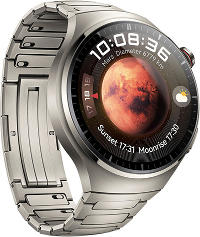 Orë digjitale për meshkuj Huawei HUAWEI Watch 4 Pro, e argjendtë