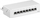 Patch panel Goobay CAT 6 Mini Desktop, 8 porta, gigabit, i bardhë