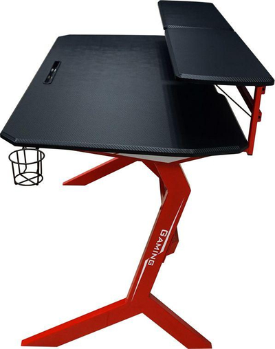 Tavolinë LC-Power 130 cm x 70 cm, e kuqe/zezë