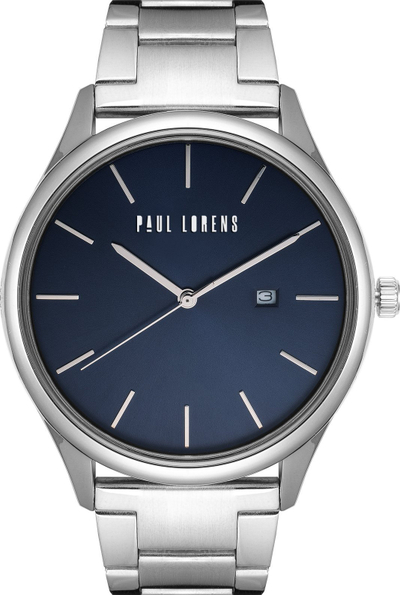 Ora dore Paul Lorens PL1273B-6C1, quartz, rezistencë ndaj ujit 30m, argjendi