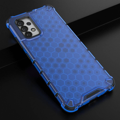Kapak telefoni Honeycomb Armor për Samsung Galaxy A13 5G, kornizë xheli, mbron mirë nga goditjet, blu