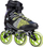 Patina inline NILS Extreme NA1206, rrota 110mm, nr. 40, bojë e zezë me jeshile
