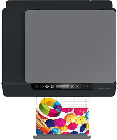 Printer multifunksional HP Smart Tank 515, Inkjet termal, i zi