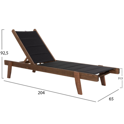 Shezllon Milos 204×65×92,5 Hcm (HM10685.03), zezë