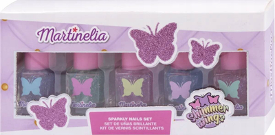 Set manikyri për kalamoj Martinelia Shimmer Wings, 5 copë, 5 ml, shumëngjyrësh