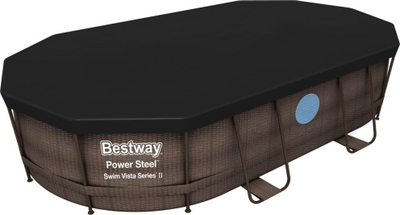 Pishinë me kornizë Bestway Power Steel, 488 x 305 cm, 5në1, e kaftë