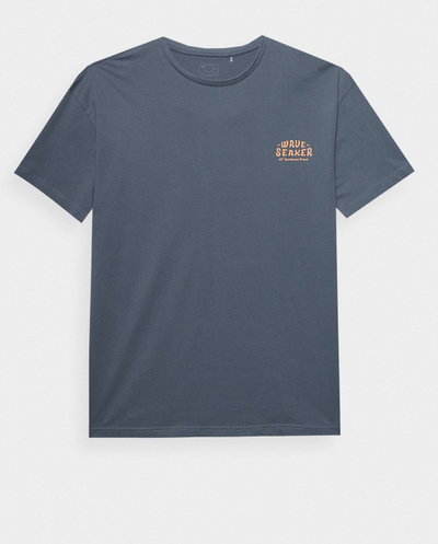 Bluzë 4F MEN'S T-SHIRT 4FWSS24TTSHM1318, pambuk, XXL, blu e errët