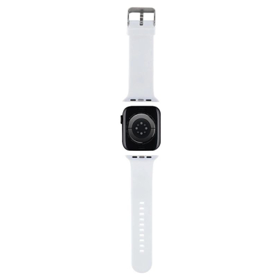 Byzylyk për Apple Watch Karl Lagerfeld Choupette, 38/40/41mm, gome, i bardhë
