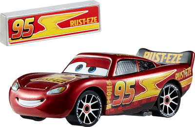 Метална играчка автомобил Дизни Аутомобили Наскар DC, 1:55, со пит-стоп, повеќебојна