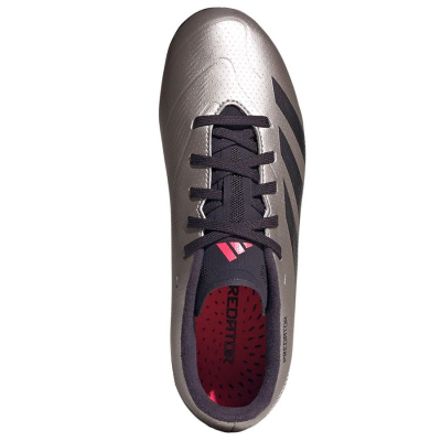 Këpucë futbolli adidas Predator League MG Jr IF6410, për kalamaj, për bar natyral edhe fushë sintetike, gri