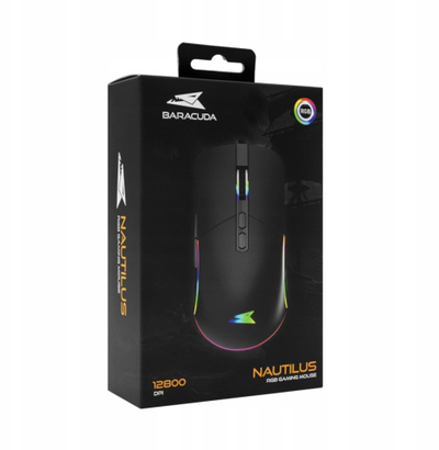 Maus gaming Baracuda NAUTILUS BGM-011, 12800 DPI, 7 butona, i zi