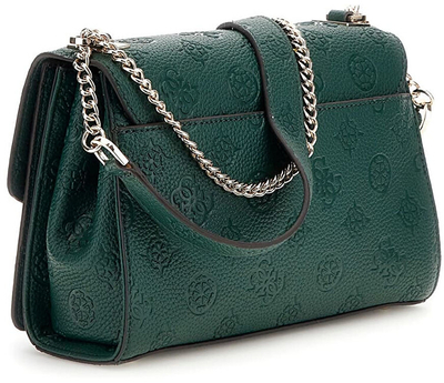 Çantë shpatulle GUESS Cresidia II Convertible Xbody Flap, forest logo, e gjelbër