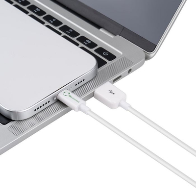 Kabllo Lightning Microconnect ECO LIGHTNING2, 2 m, USB A 2.0, e bardhë