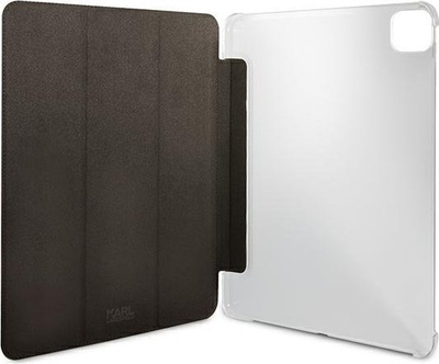 Mbulesë tablet Karl Lagerfeld KLFC12OKMK, për iPad Pro 12.9" 2021, Book Cover, lëkurë Saffiano, e zezë