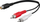 Kabllo audio splitter Wentronic Goobay AVK 108-0020, RCA 1 në 2, 20 cm, e zezë