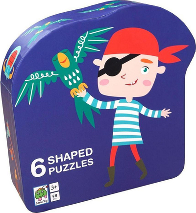 Puzzle për kalamaj Barbo Toys Pirate, 6 puzzle, 48 copa, kuti e bukur dekorative