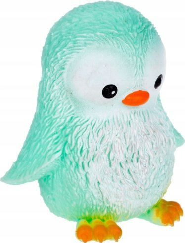 Lodër antistres me gome Penguin A220, 8cm, me kokrra, ngjyra të përziera