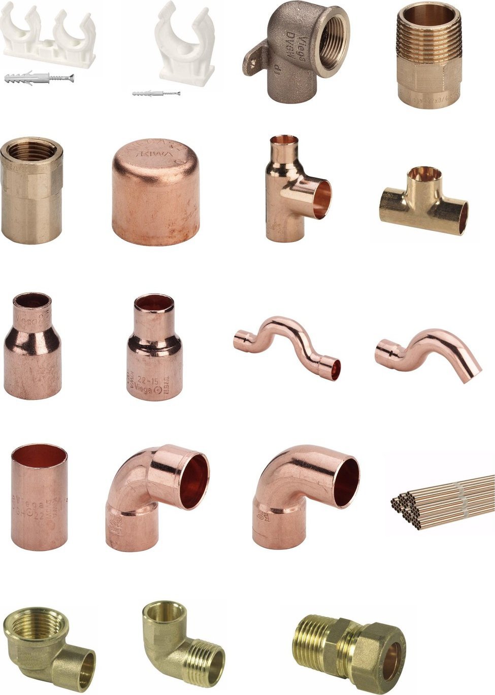 Nyje këndore Viega Elbow 94092G, 18mm, R 3/4, bronz i errët 3