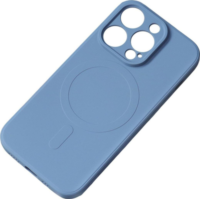 Mbrojtëse silikoni Hurtel për iPhone 14 Pro, MagSafe, blu e errët