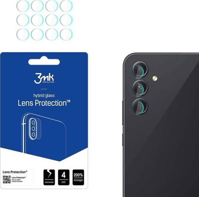 Mbrojtës kamerë 3MK Lens Protect për Samsung A54 5G A546, set 4 copë, xham hibrid transparent