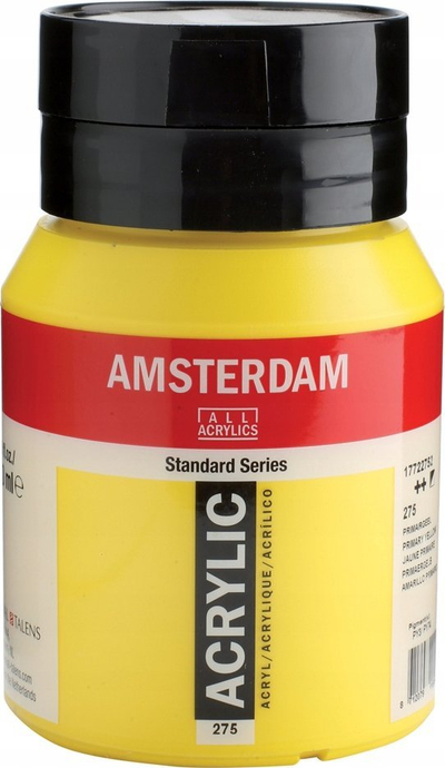 Bojë akrilike Amsterdam Standard Series 275, 500 ml, Primary Yellow, e verdhë