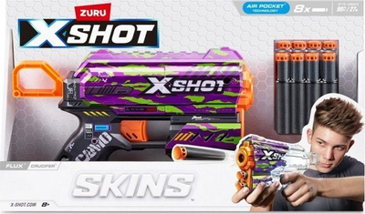 Lodër blaster me shigjeta X-Shot Skins Flux Crucifier, për fëmijë, shumëngjyrëshe