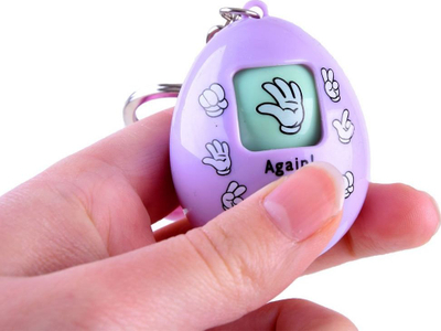 Varëse çelsash lodër vezë Egg, lojë guri letra gërshërë, shumëngjyrëshe