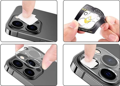 Mbrojtës xhami CosmoTel për kamerë telefoni, mbulesë modul kamere, transparent