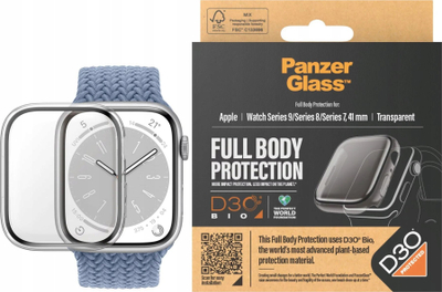 Mbrojtëse ekrani PanzerGlass për Apple Watch 41mm, Full Body, e tejdukshme