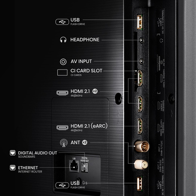 Телевизор Hisense 75U6NQ, 75\", 4K ULED Mini LED, Паметен, црн