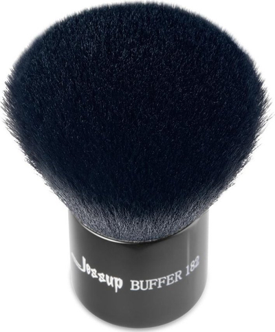 Furçë pudre Jessup Buffer 182, sintetike, me dorezë të shkurtër, e zezë