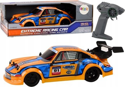 Makina me telekomandë RC, shkalla 1:16, rrota gome drift, portokalli