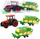 Traktor lodër Farm Agricultural Tractor me rimorkio, 50cm, jeshil e verdhë e kuqe