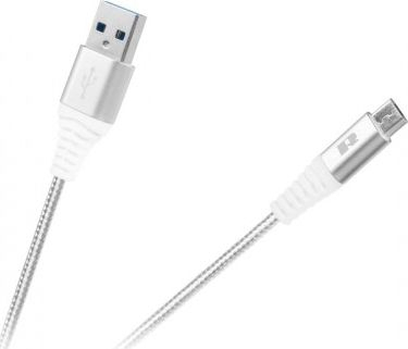 Kabllo USB Rebel Comp RB-6000-050-W, USB A në microUSB, 0.5 m, e bardhë