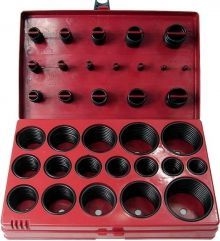 Set unazash gome Silver O Ring 419 copë, me kuti organizuese