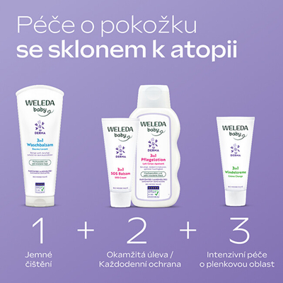 Balsam për bebe Weleda 3in1 Derma Cleansing, 200 ml