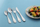 Set lugësh për kalamaj Vialli Design Paddy, 4 copë, çelik inox, ngjyrë argjendi
