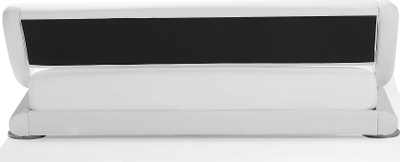 Shtrat waterbed EU King, 160 cm, lëkurë eko, i bardhë